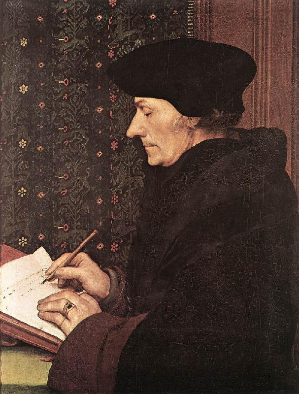 HOLBEIN, Hans the Younger Erasmus f France oil painting art